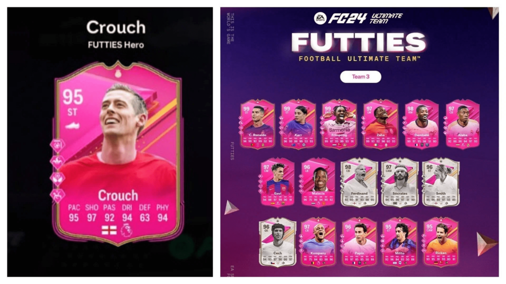 Comment obtenir la carte FUTTIES Peter Crouch dans FC 24 - image Carte FUTTIES Peter Crouch dans EA FC 24