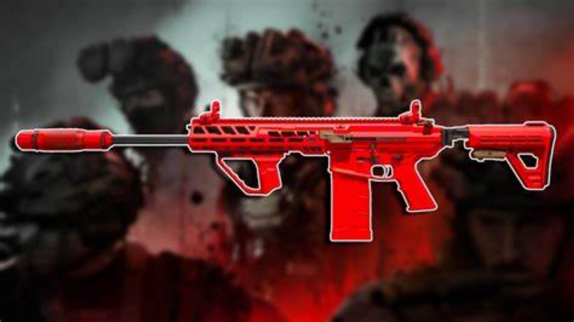 Meilleur équipement BAS B dans Modern Warfare 3 Saison 5 — C'est incroyable ! - image Fusil d'assaut BAS B de Modern Warfare 3 avec un skin rouge