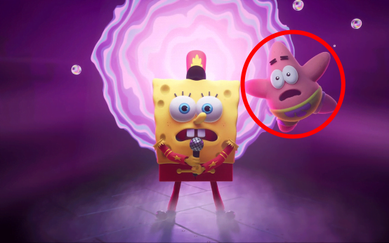 Banni_re du jeu Bob l'Éponge Cosmic Shake sorti en 2023 montrant Bob et son ami Patrick qui sera le héros du prochain jeu