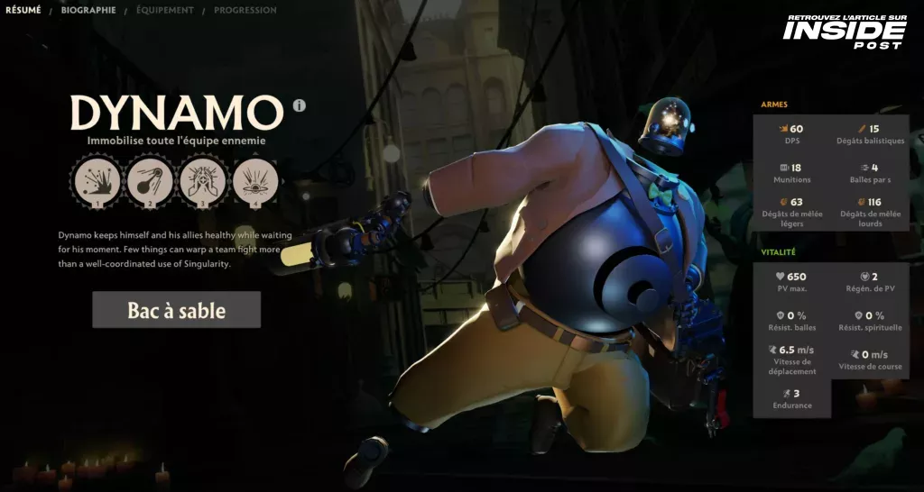 Deadlock : Tout ce que vous devez savoir sur les héros et leurs capacités dans l'alpha du FPS MOBA de Valve - image Héros Dynamo de Deadlock - Guide