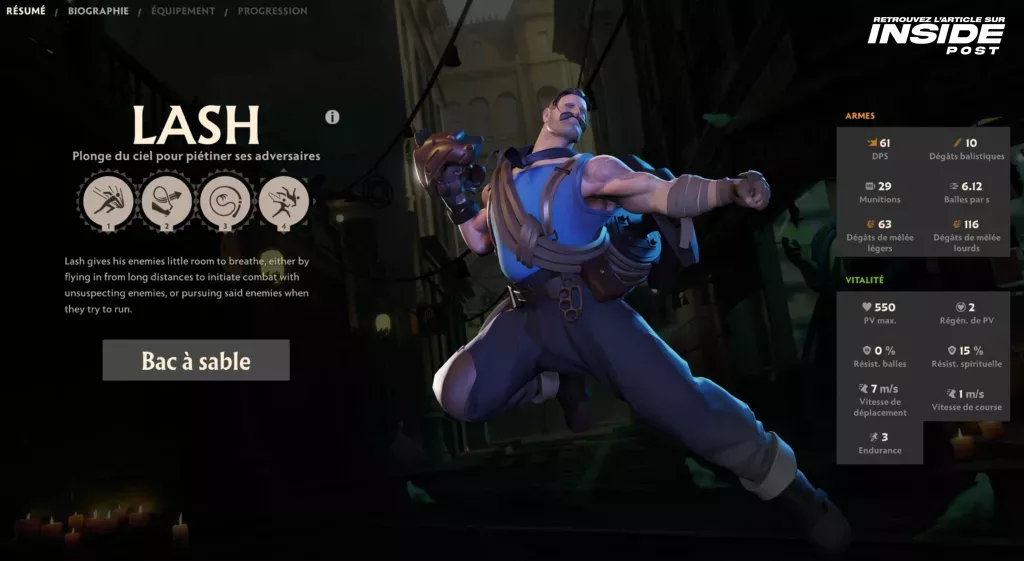 Deadlock : Tout ce que vous devez savoir sur les héros et leurs capacités dans l'alpha du FPS MOBA de Valve - image Héros Lash de Deadlock - Guide