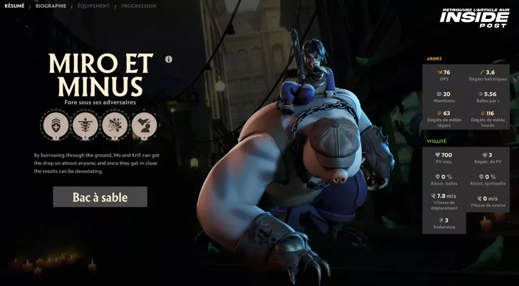 Deadlock : Tout ce que vous devez savoir sur les héros et leurs capacités dans l'alpha du FPS MOBA de Valve - image Héros Miro et Minus (Mo & Krill) de Deadlock - Guide