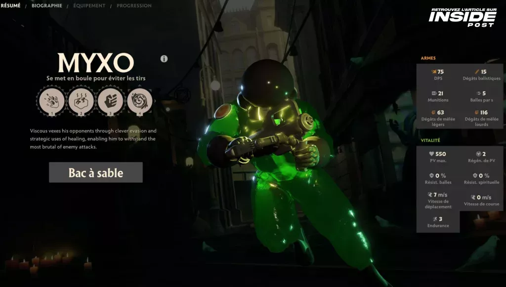Deadlock : Tout ce que vous devez savoir sur les héros et leurs capacités dans l'alpha du FPS MOBA de Valve - image Héros Myxo Viscous de Deadlock - Guide