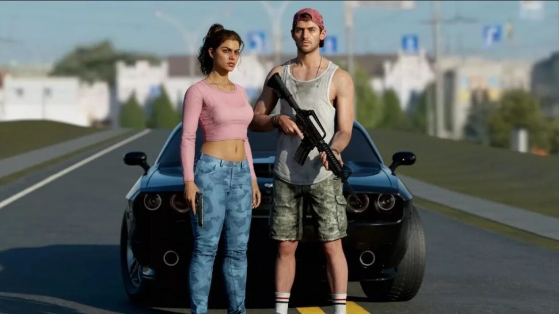 Sortie de GTA 6, une déception possible selon un ancien de Rockstar ? - image Couple armé GTA 6 devant une voiture