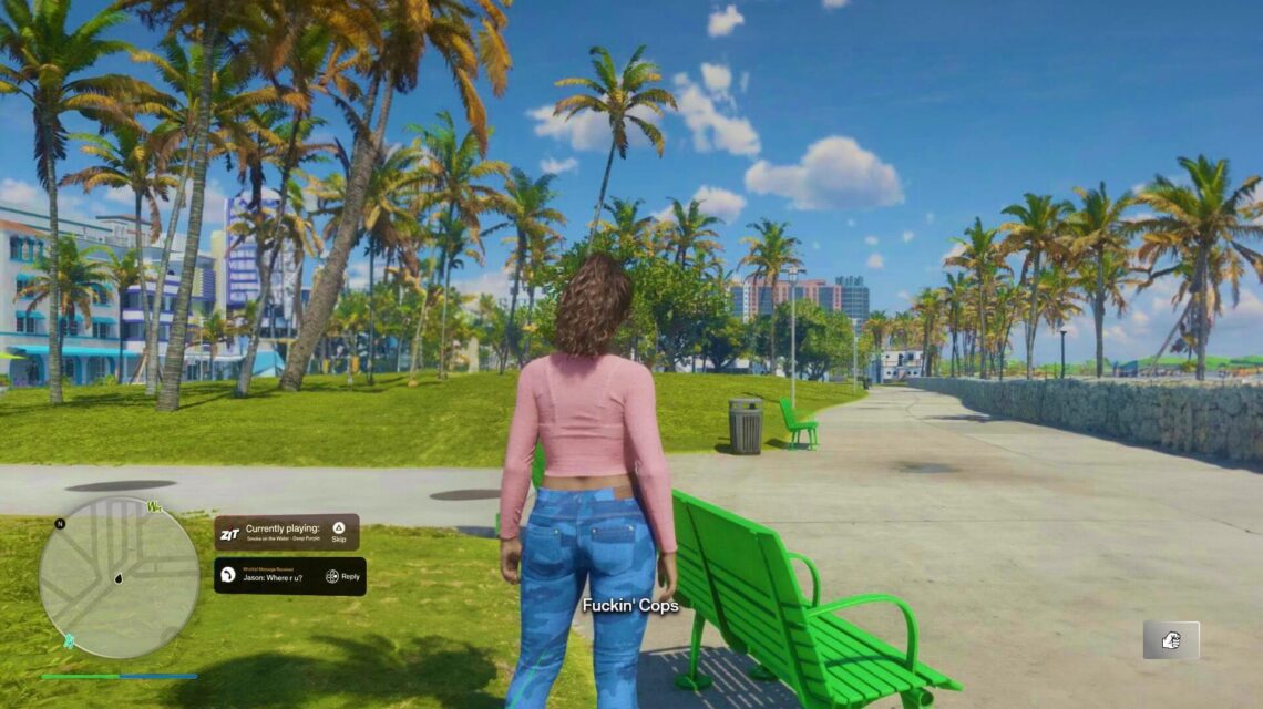 Screenshot de gameplay ayant fuité, les joueurs attendent beaucoup de fonctionnalités, notamment le retour des Comedy Club dans GTA 6