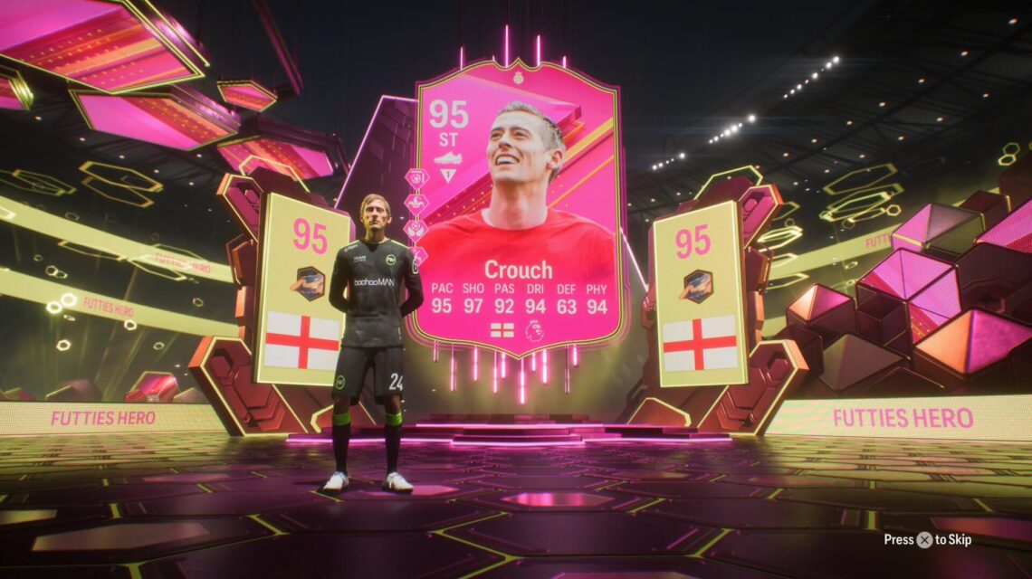 Comment obtenir la carte FUTTIES Peter Crouch dans FC 24 - image Animation de Peter Crouch FUTTIES dans EA FC 24