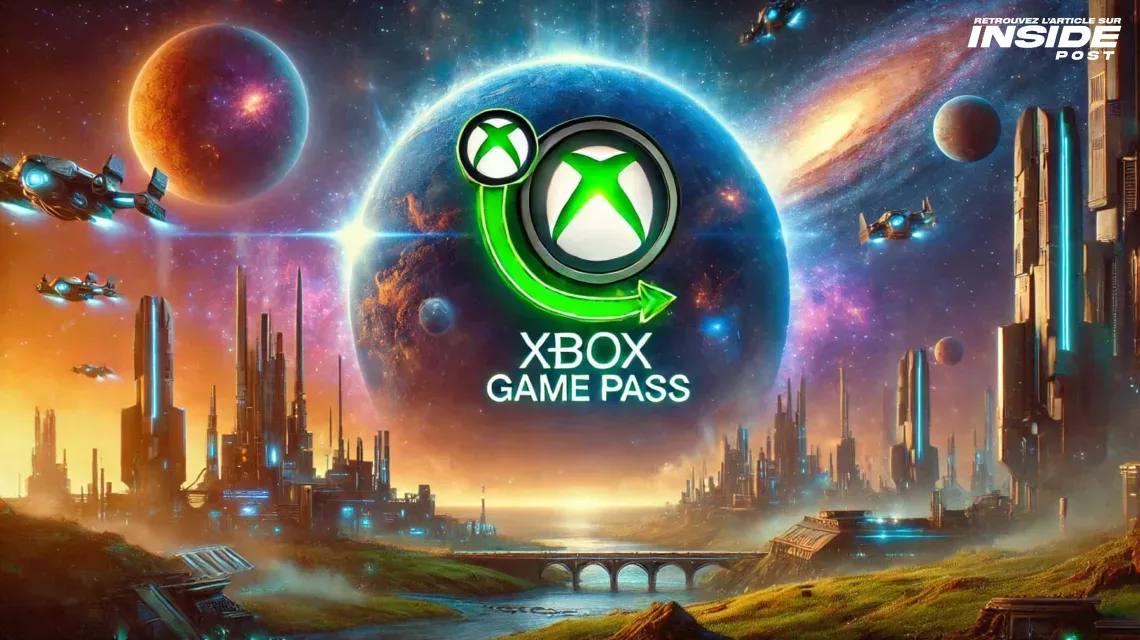 Image inspirée de Star Wars Outlaws avec le logo Xbox Game Pass