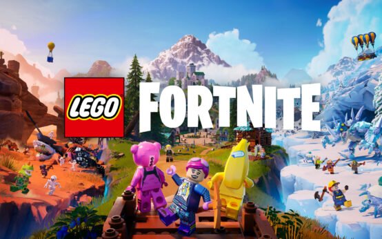 Bannière du jeu LEGO Fortnite montrant tous les mondes disponibles sur le jeu
