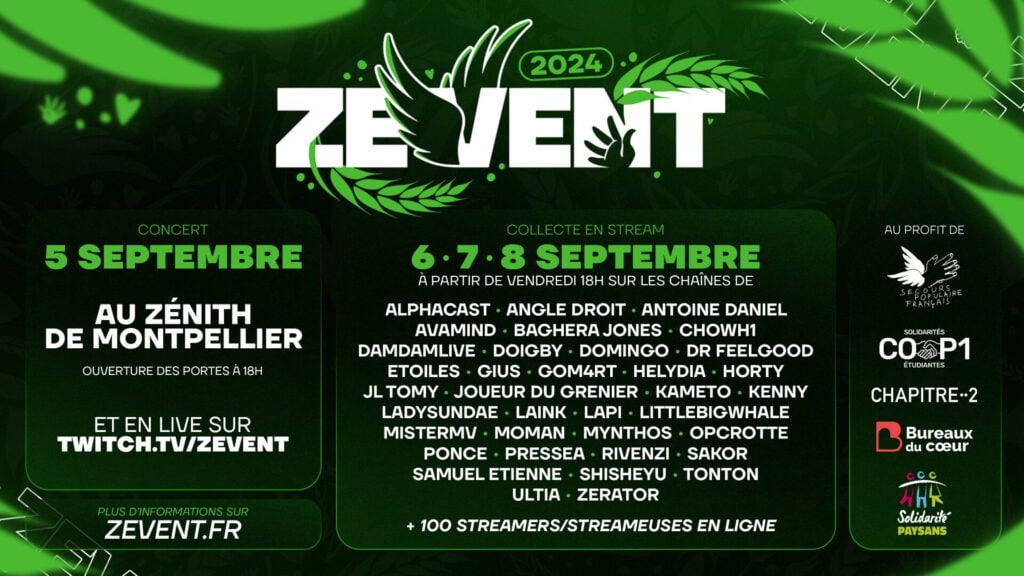 Le ZEVENT 2024 est annoncé officiellement - image Image de présentation du ZEVENT 2024