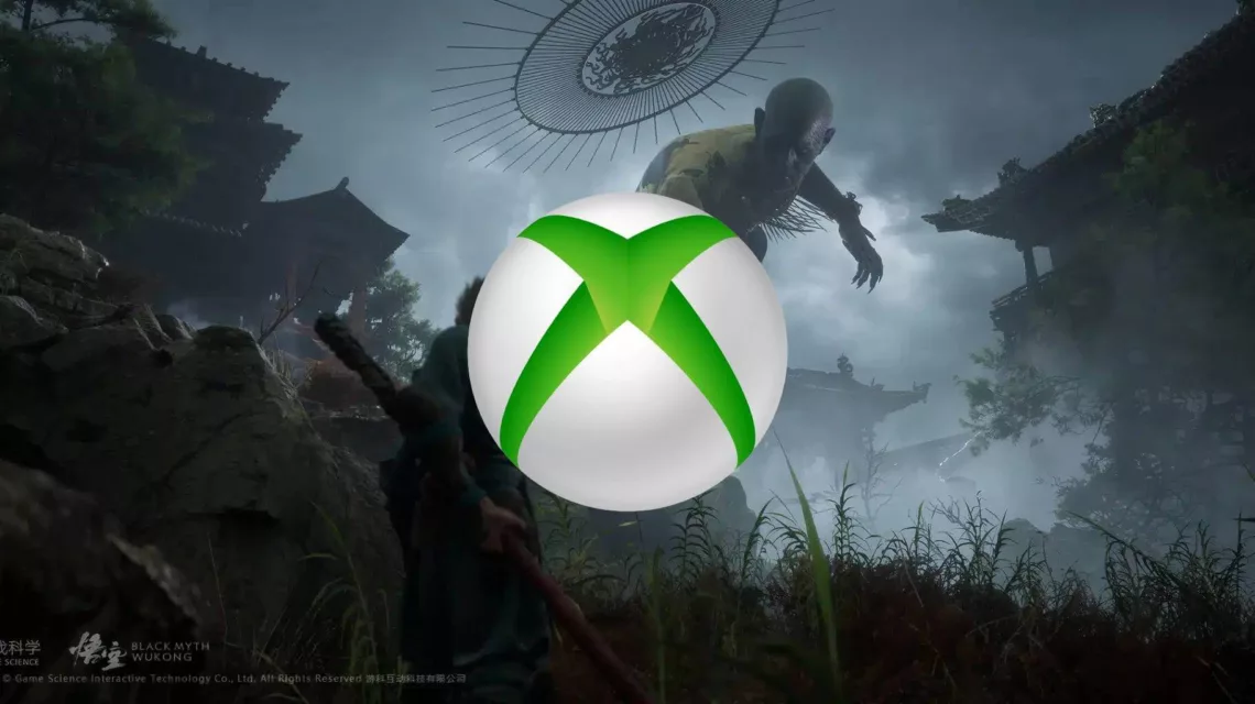 Screenshot de Black Myth: Wukong avec le logo Xbox