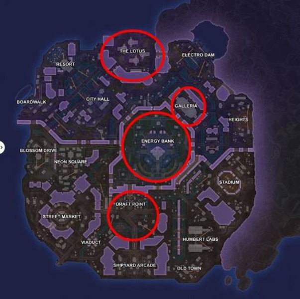 Comment jouer sur la carte E-District de Apex Legends - image POI de E-District sur Apex Legends