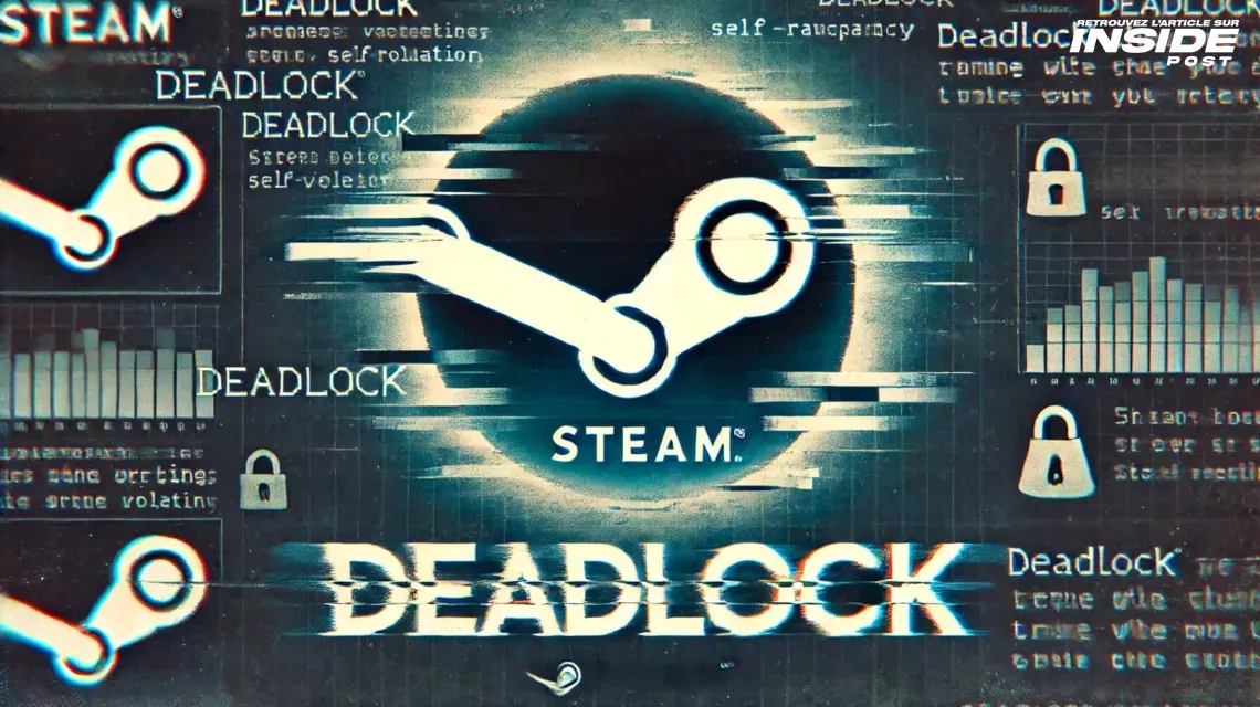 Image Ia inspirée de la page du jeu de Valve Deadlock sur Steam - Deadlock est accessible via le partage famillial