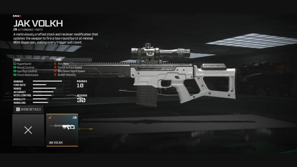 Débloquez le JAK Volkh dans Modern Warfare 3 et Warzone et transformez votre gameplay avec ce kit puissant - image Le Jak Volkh dans MW 3