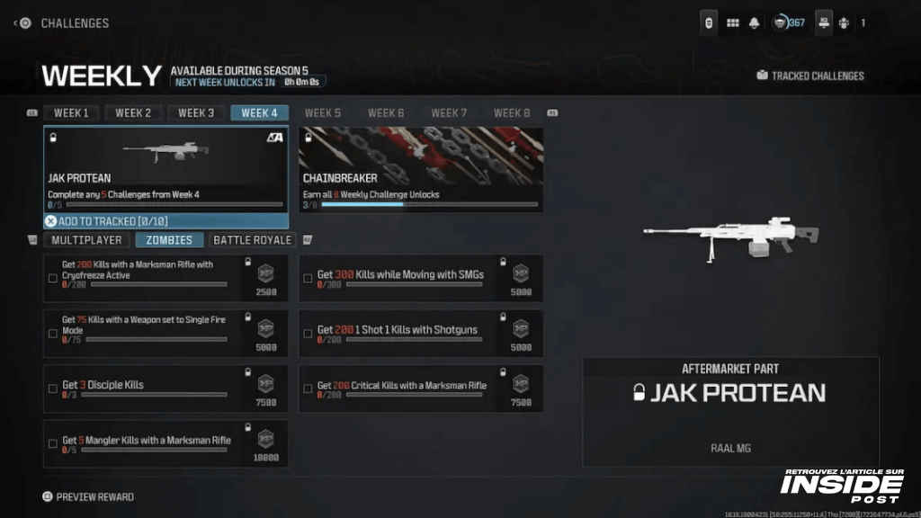 Comment débloquer le JAK Protean dans MW3 et Warzone - image Screenshot du JAK Protean dans MW3 et Warzone