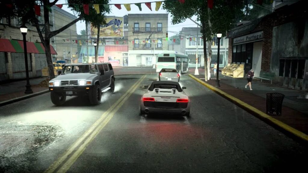 Découvrez Comment la Météo de GTA 6 Va Transformer Votre Expérience de Jeu - image Screenshot de la pluie dans GTA 4 (moddée). La météo de GTA 6 pourrait être une plus révolutionnaire encore.