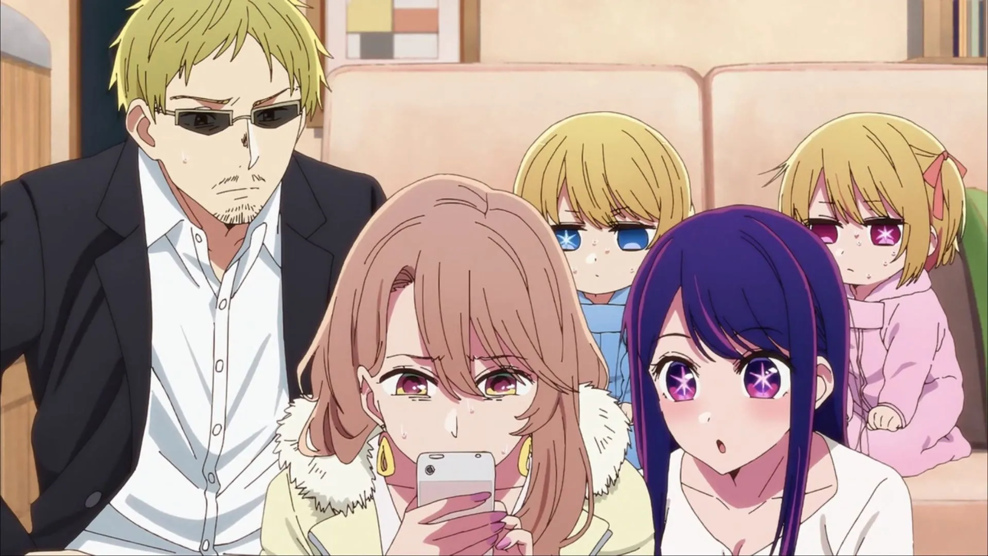10 raisons de regarder Oshi No Ko - image Oshi No Ko agent, sa femme des B Komachi, Ai Hoshino, Ruby et Aquamarine
