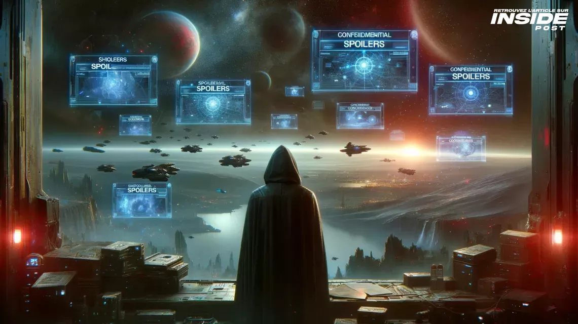 Image inspirée de Star Wars Outlaws montrant des spoilers attaquant le vaisseau d'un Sith