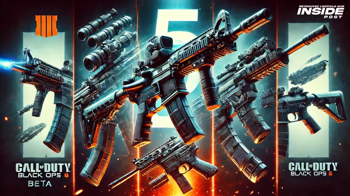 Les 5 meilleures armes à utiliser dans la bêta de Black Ops 6 - image Image représentant 5 armes de Black Ops 6 pour illustrer le top