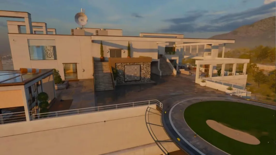 Screenshot de Skyline de la map Avalon sur Black Ops 6
