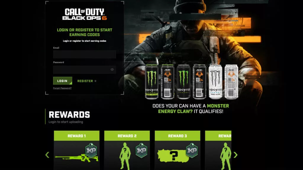 Comment débloquer les récompenses Monster Energy dans Black Ops 6 - image Récompenses Call of Duty Black Ops 6 x Monster Energy
